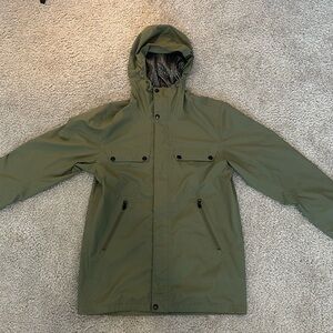 Green north face jacket